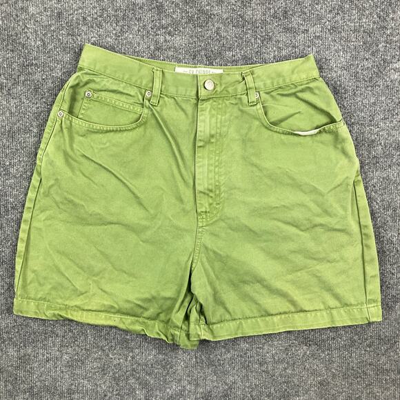 GV Chinos Pants - GV Chinos Shorts Women's Size 14 Green Casual High Rise Cotton Vintage Y2K